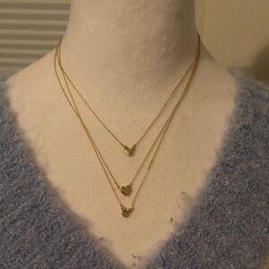 Layered Gold Mickey & Minnie Necklace